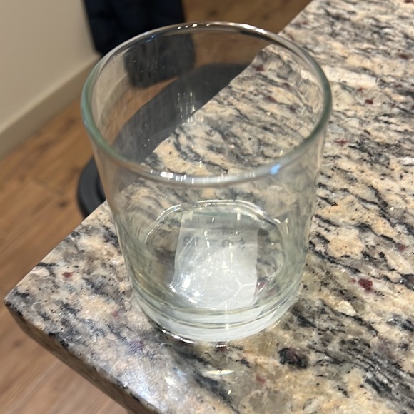 Black Wooden Circular Candle Holder with Glass Holder & Handle - Picture 7 of 8